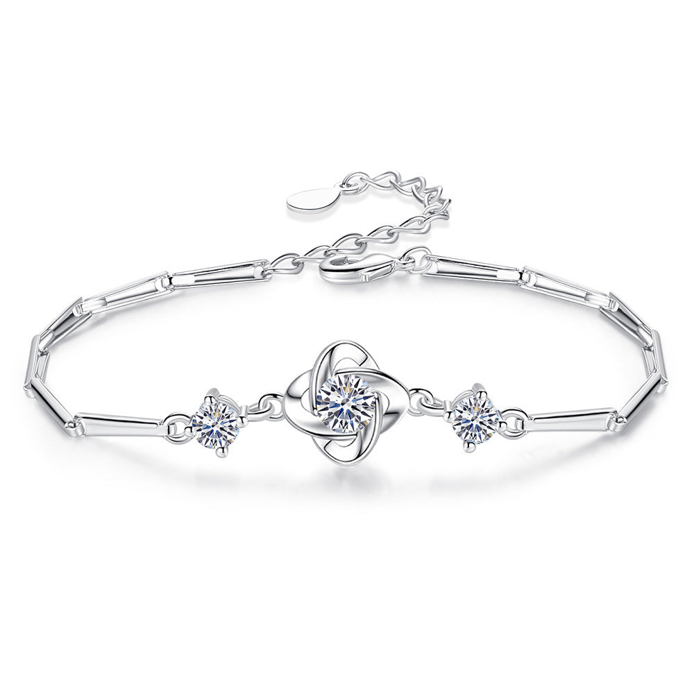 Ensemble de bijoux en argent Clover Loop