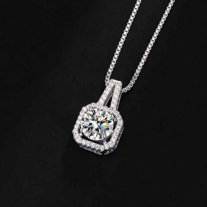 Ensemble de bijoux en cristal argenté