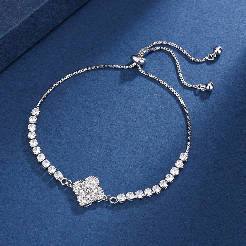 Ensemble de charms Clover Aria en argent