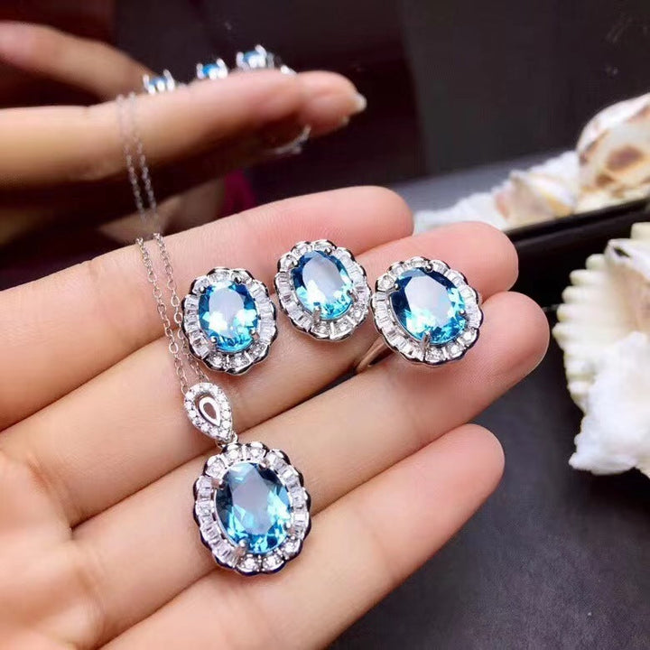 Parure de bijoux en argent