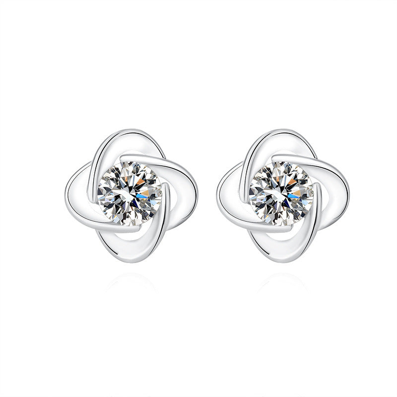 Ensemble de bijoux en argent Clover Loop