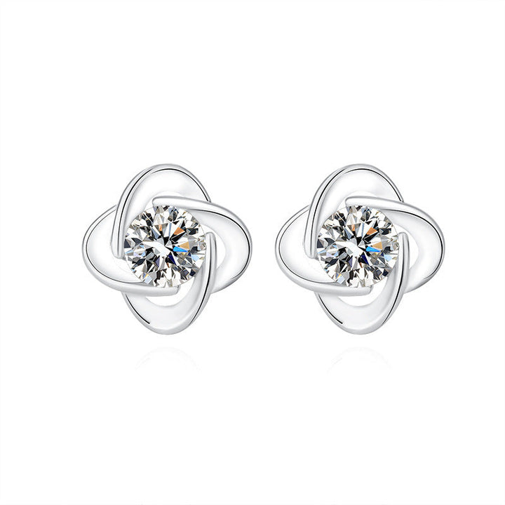Ensemble de bijoux en argent Clover Loop