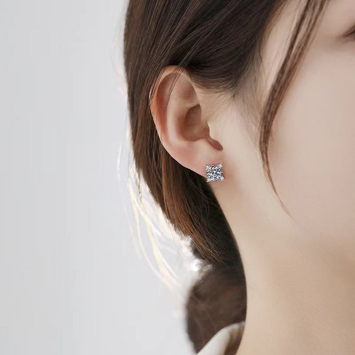Boucles d'oreilles fleurs Aurélie en argent