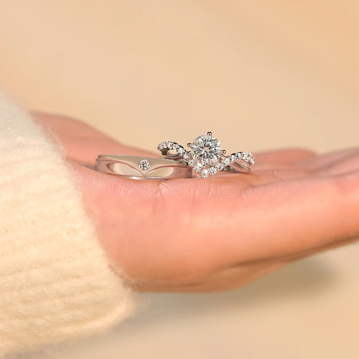 Anneaux en argent pour couples