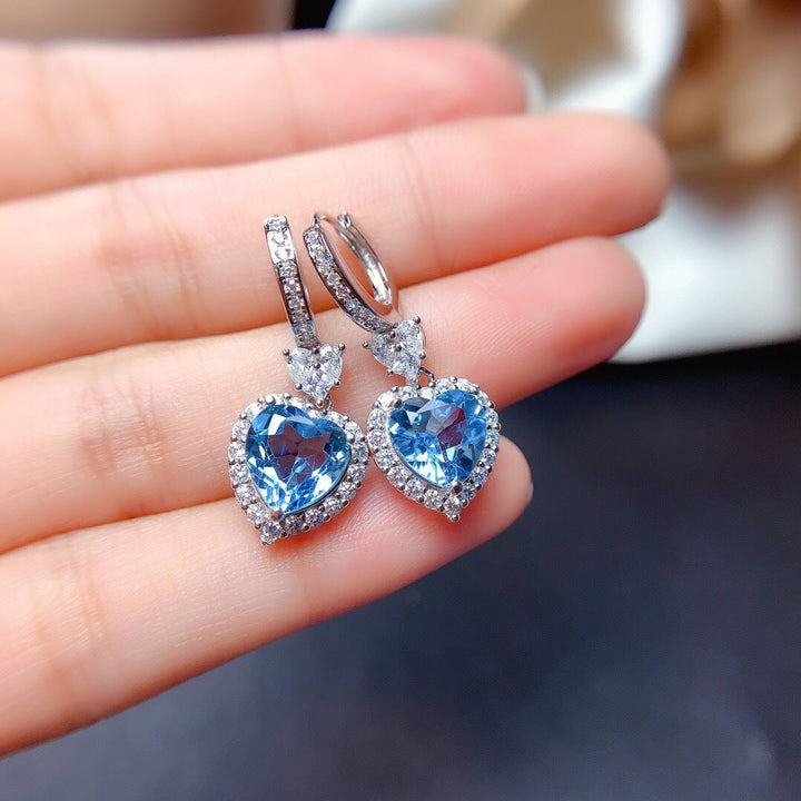 Ensemble de bijoux en argent rouge Amorique