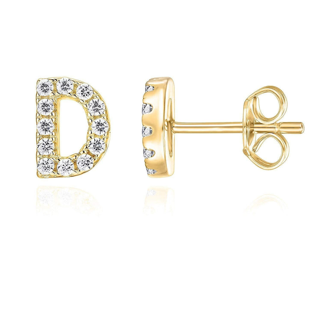 Boucles d'oreilles Initiale 1 pièce en Argent