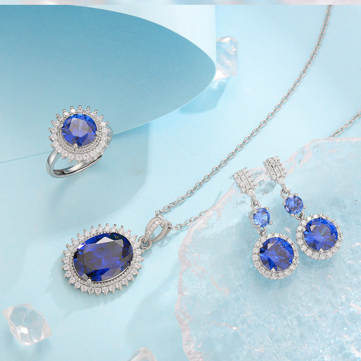 Ensemble Rose Aurielle Solwyn en argent