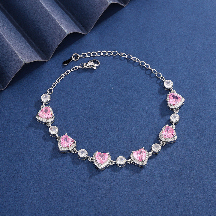 Ensemble de bijoux en argent Amour