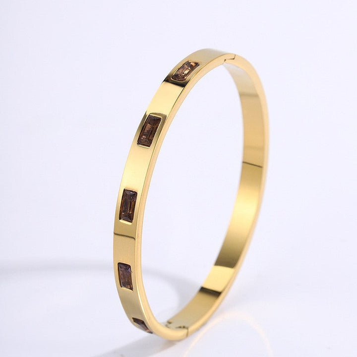 Bracelet Renata Scarlatti Marron Or