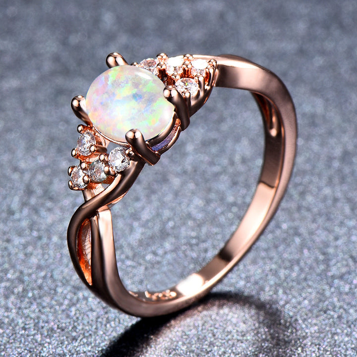 Bague Sylva Moonhart Or Rose Blanc
