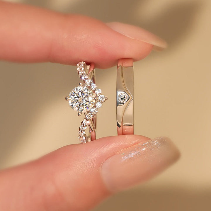 Anneaux en argent pour couples