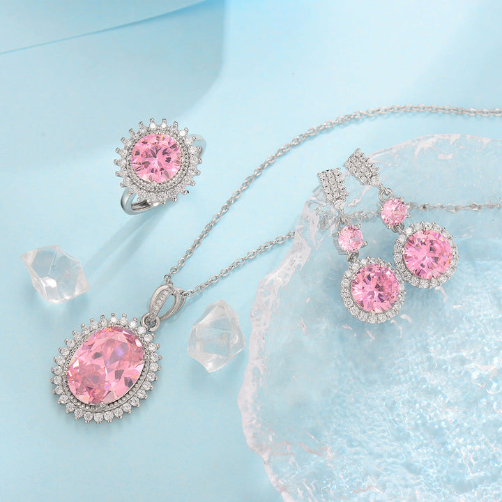 Ensemble Rose Aurielle Solwyn en argent