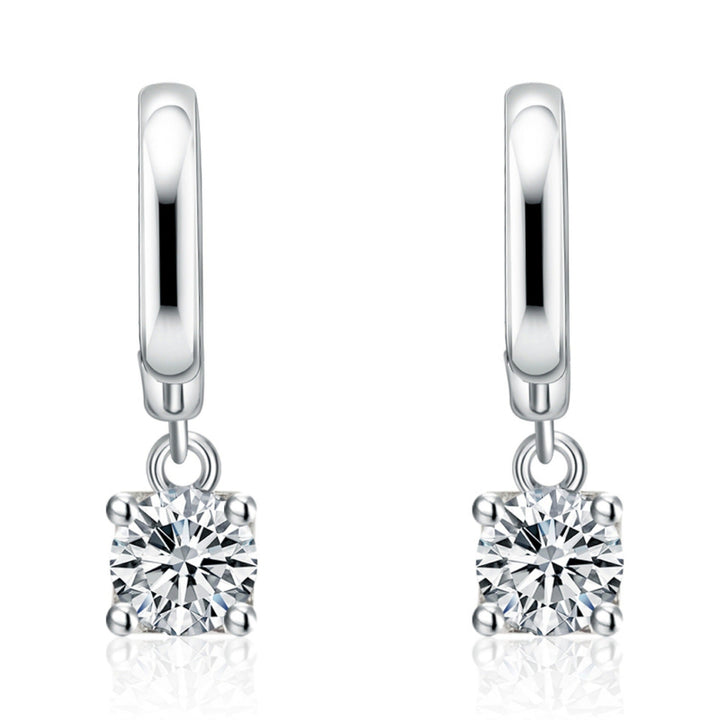 Boucles d'oreilles carrées Aurora en argent