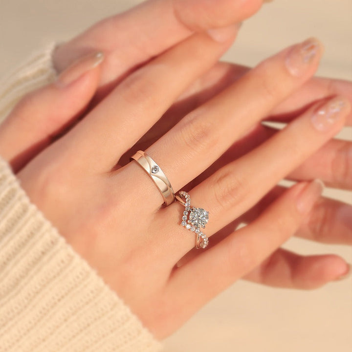 Anneaux en argent pour couples