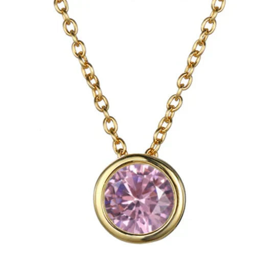 Collier Pierre de Naissance Lunaria Gemmara en Or