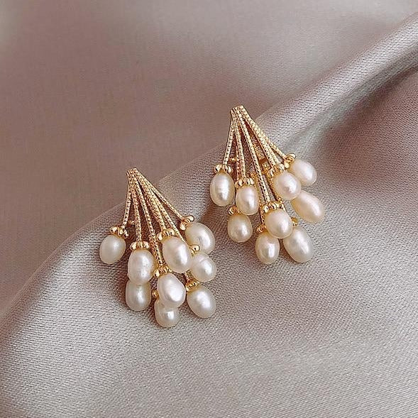 Boucles d'oreilles en perles pluie