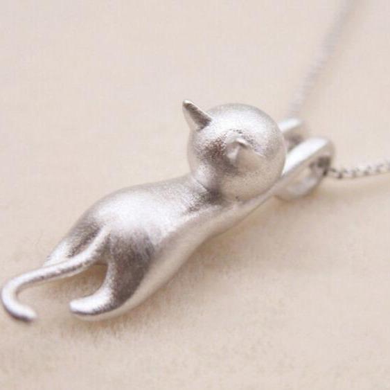 Collier Joueur de Chat en Argent Sterling 925