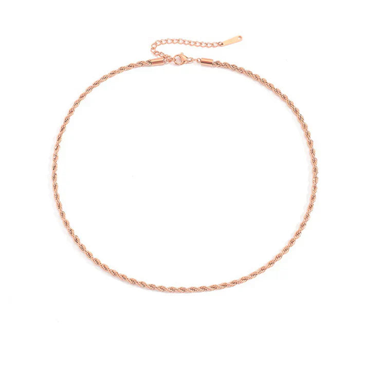 Collier Caelia Seraphina en Or Rose