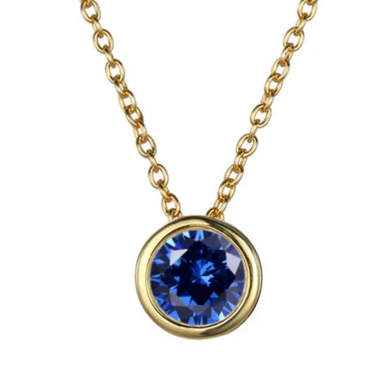 Collier Pierre de Naissance Lunaria Gemmara en Or
