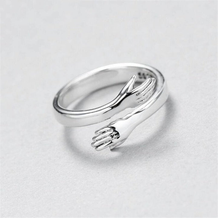 Bague Ajustable en Argent avec Câlin