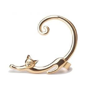 Boucles d'oreilles pour chats en argent de luxe