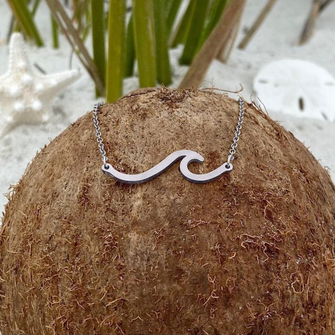 Collier vague de mer en argent