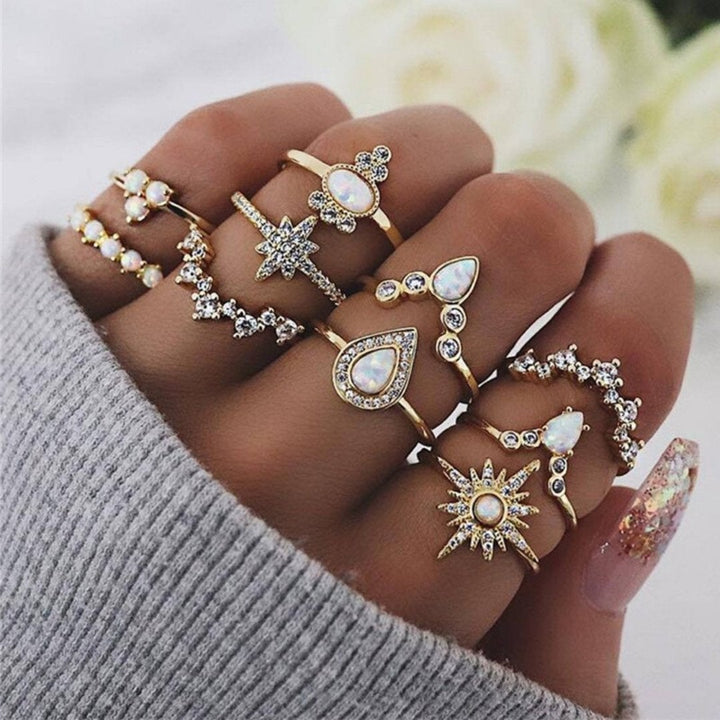 Paquet unique de 8 à 12 bagues en argent faites à la main pour un style personnalisé
