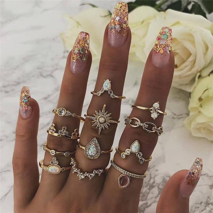 Paquet unique de 8 à 12 bagues en argent faites à la main pour un style personnalisé
