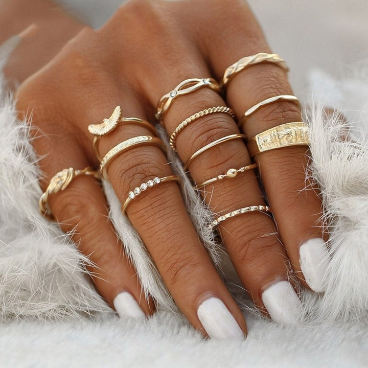 Paquet unique de 8 à 12 bagues en argent faites à la main pour un style personnalisé