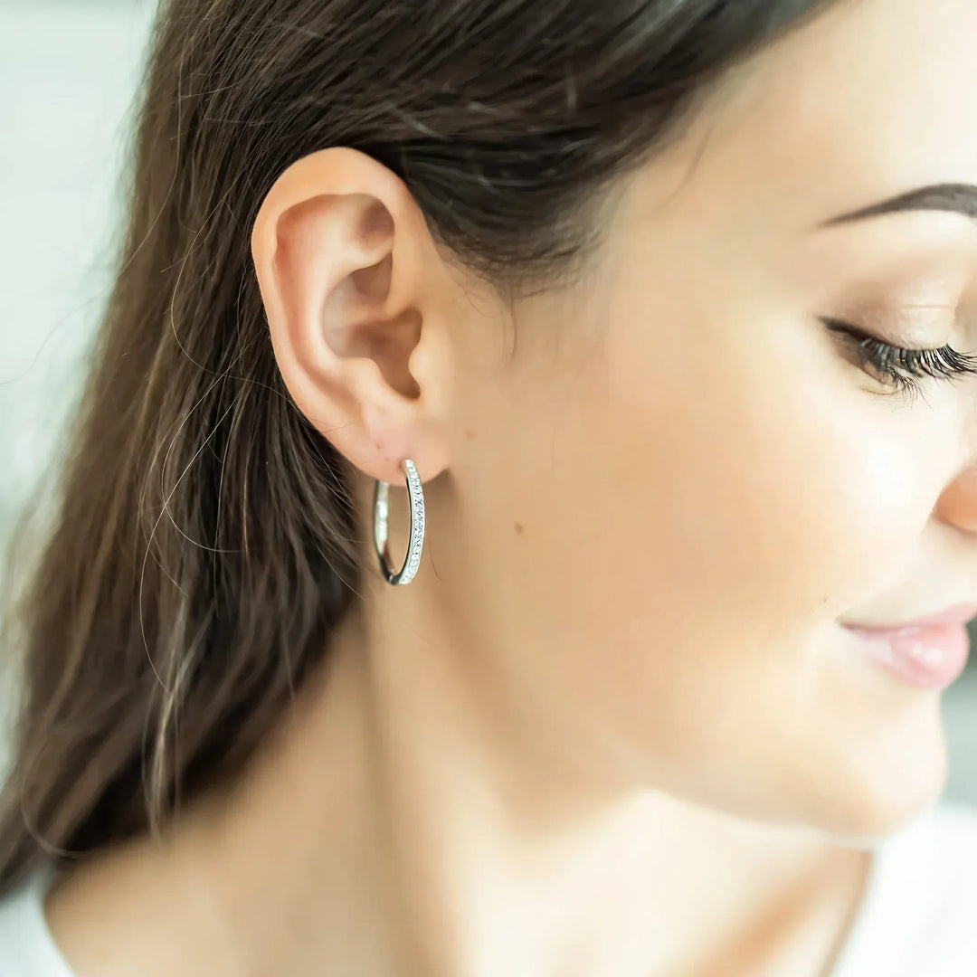 Boucles d'oreilles Sorel Pave en argent