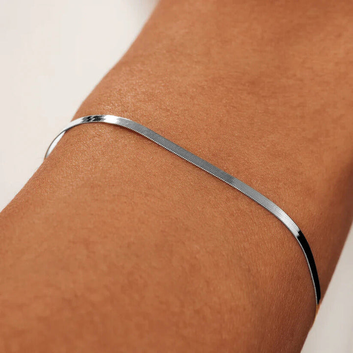 Bracelet Soleil Serpent en Argent