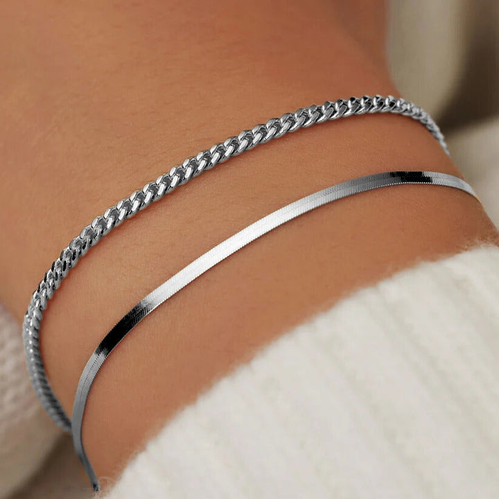 Bracelet Soleil Serpent en Argent