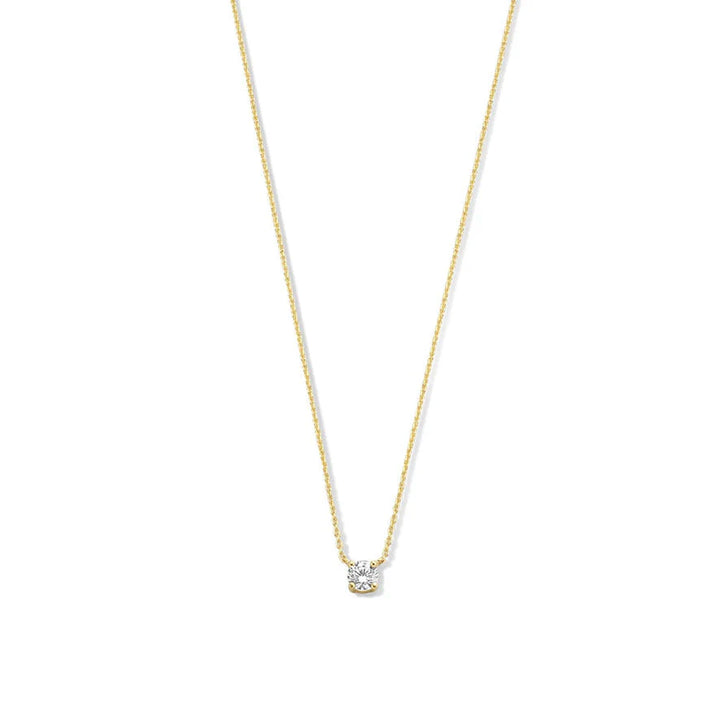 Collier en argent avec pierre de moissanite Cléa