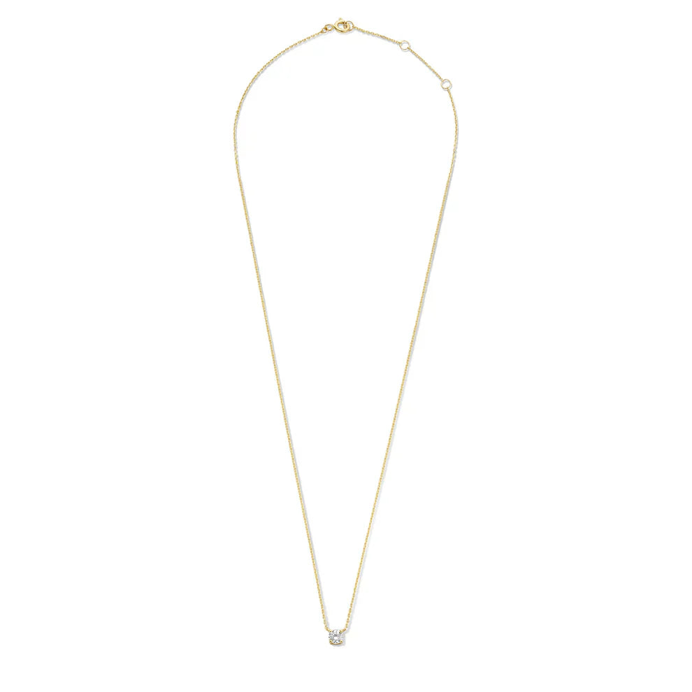 Collier en pierre de moissanite Cléa en or
