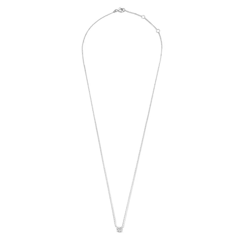 Collier en argent avec pierre de moissanite Cléa
