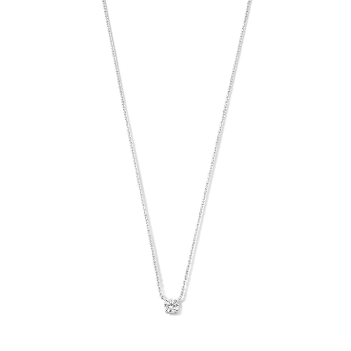 Collier en argent avec pierre de moissanite Cléa
