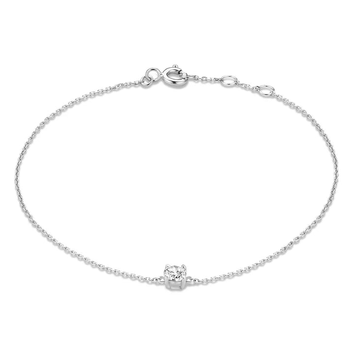 Bracelet en argent avec pierre en moissanite Cléa