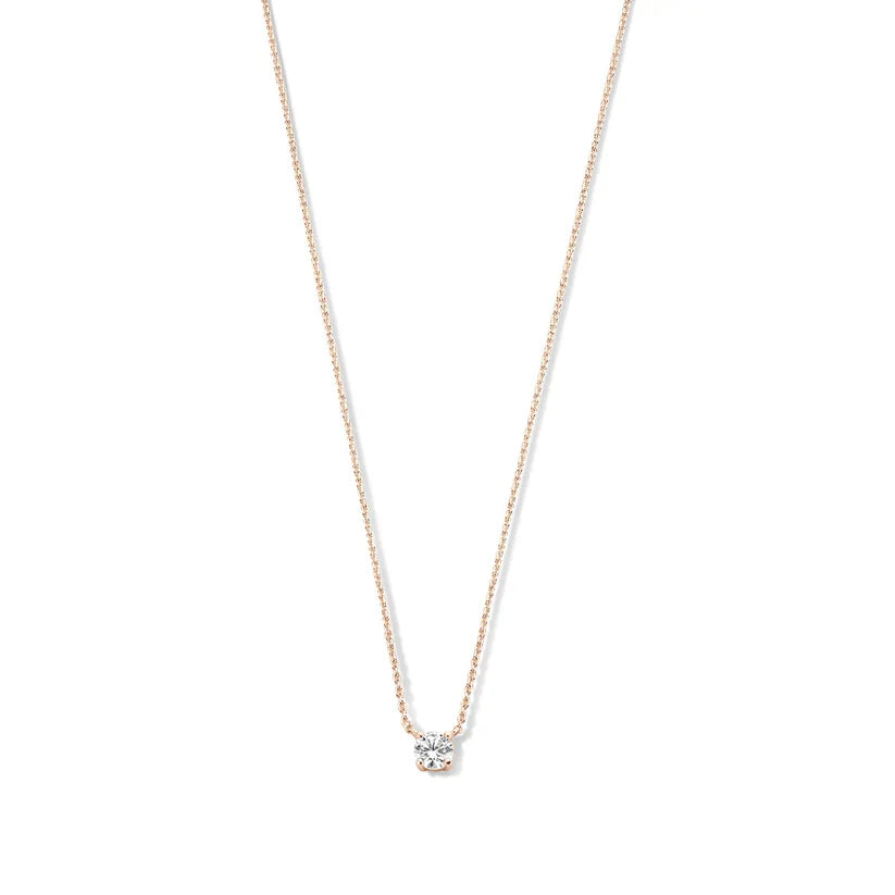 Collier en argent avec pierre de moissanite Cléa