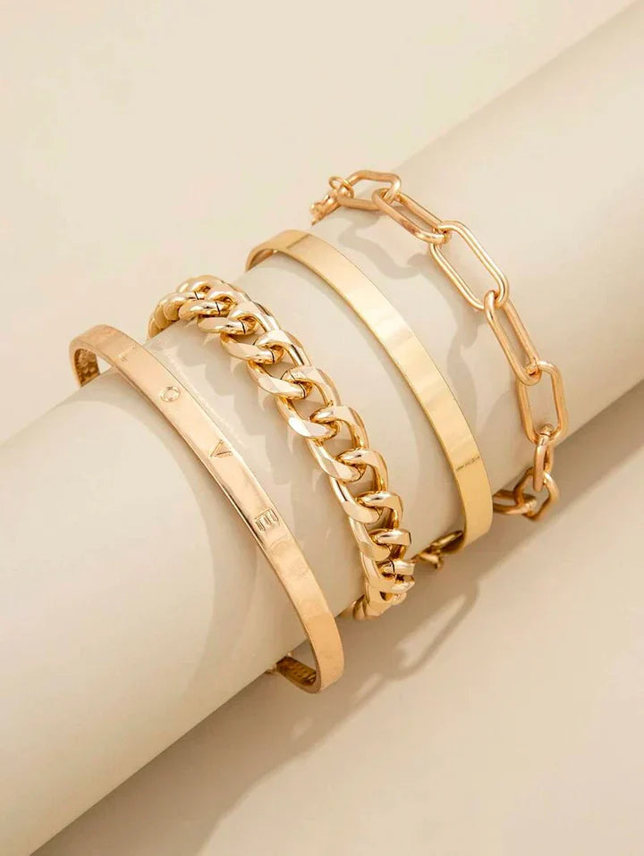 Ensemble de bracelets Elan Mercer en or