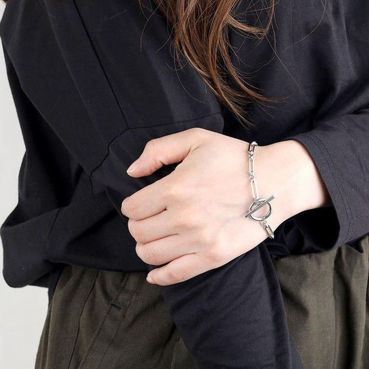 Bracelet T-Bar en argent